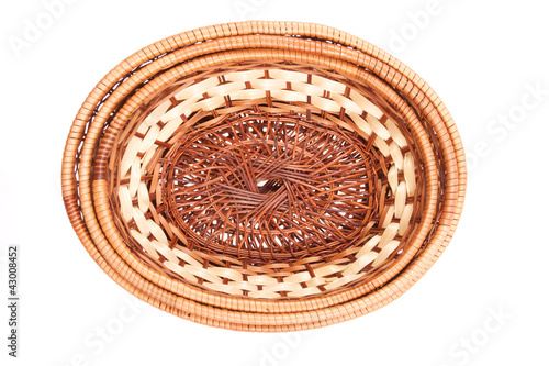 Photos Isolated wicker basket