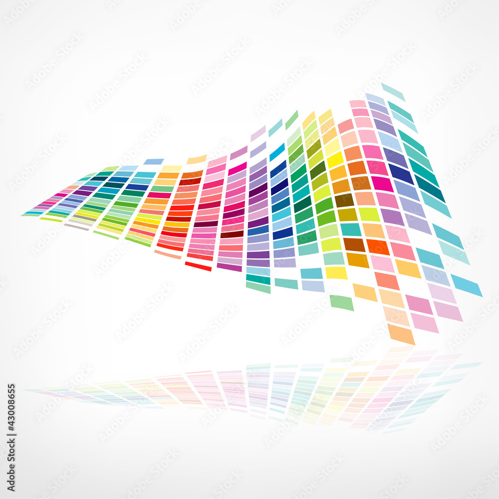 Foto Colorful background mosaic pattern design, vector