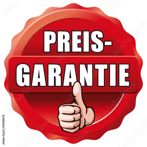 roter Button Preisgarantie