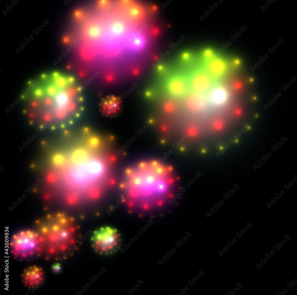 Abstract background colorful glittering ball of light. Abstract background colorful glittering ball of light.
