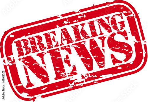 Breaking news rubber stamp,vector illustration