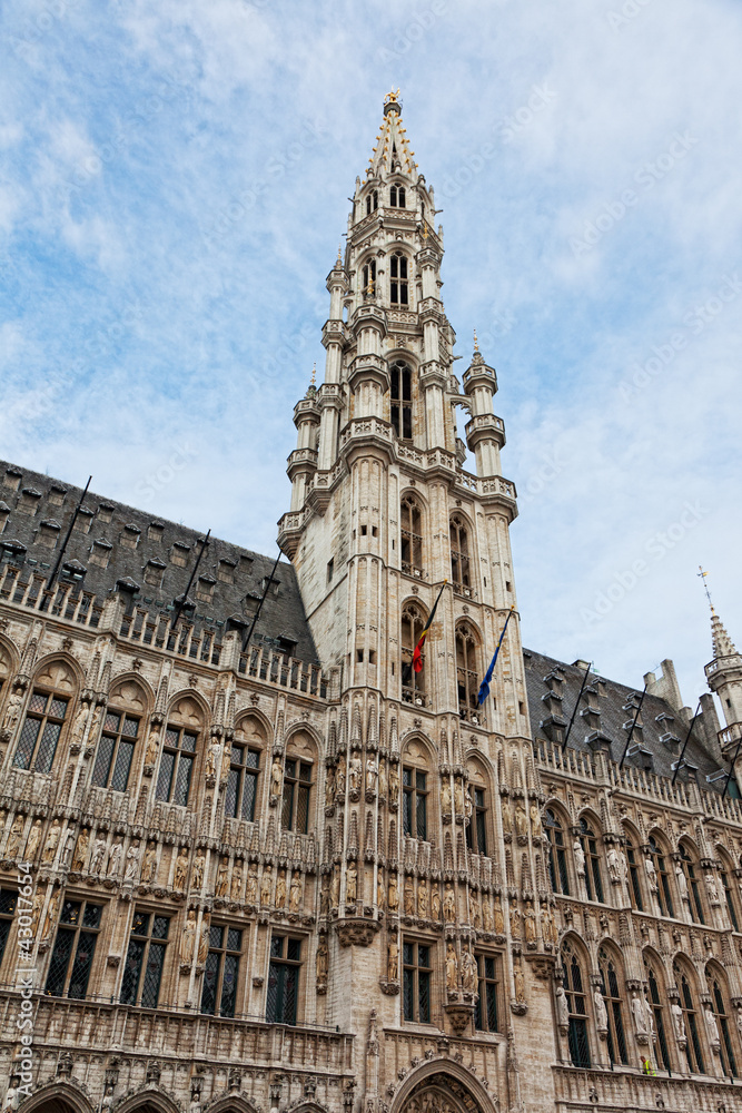 Ancient town hall in Brussels, Belgium