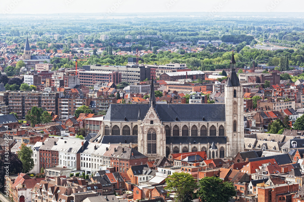 View of the city of Malines in Belgium