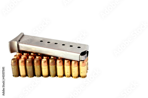 380 Caliber Handgun Ammo with Clip