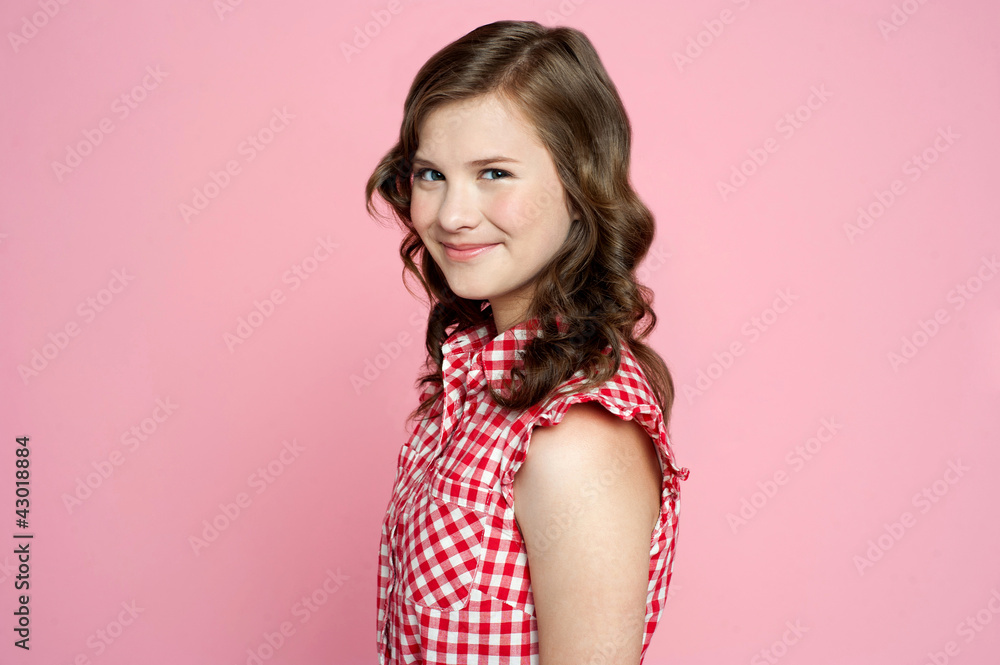 Portrait of smiling cheerful teenager Portrait of smiling cheerful teenager