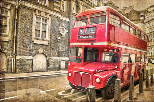 Bus vintage à Londres