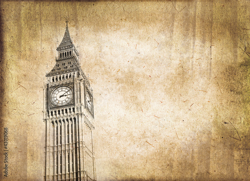 Big Ben vintage - London, UK