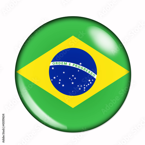 Button flag of Brazil