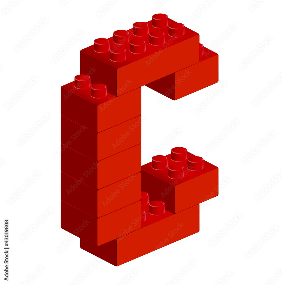 Fototapeta premium レンガ アルファベット