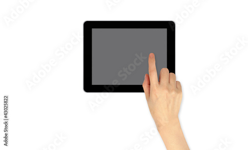 Finger Point on touch screen email communication