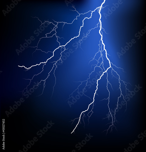 Detailed lightning vector