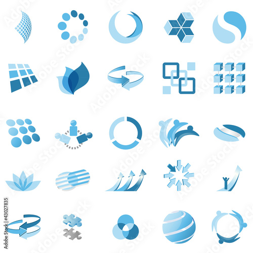 Business abstract icons