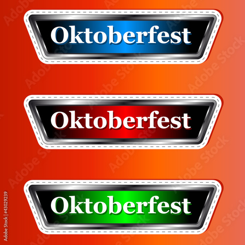 Three signs Oktoberfest