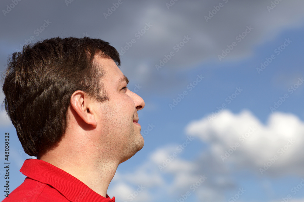 Profile of man Profile of man