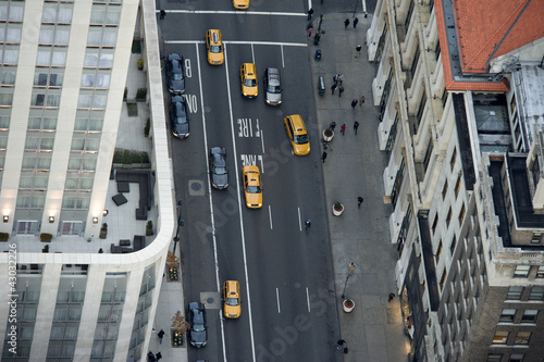 Cabs in Manhattan