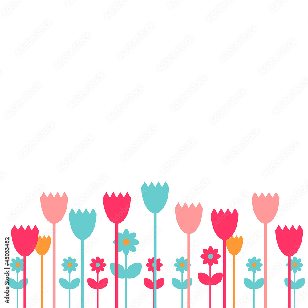 Cute simple flower background
