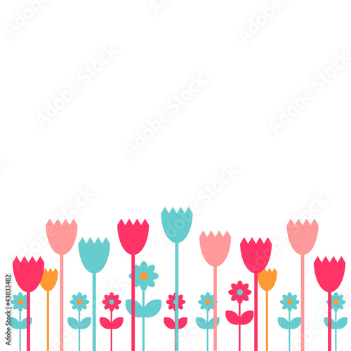 Cute simple flower background © paw
