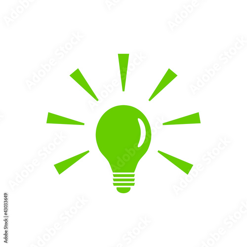 Green lamp icon