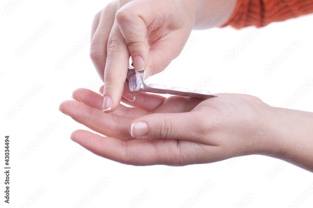 Hand with pills Hand with pills