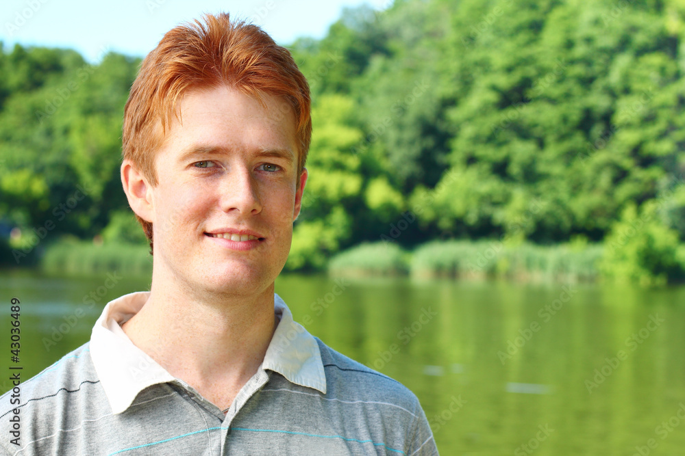 Portrait of a red haired man Portrait of a red haired man