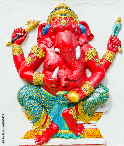 God of success 26 of 32 posture. Indian or Hindu God Ganesha ava