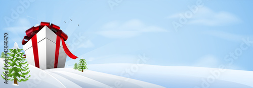 Giant Christmas gift banner...