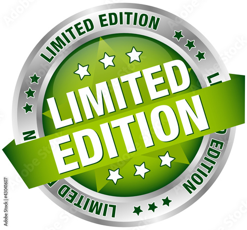 Button Banner "Limited Edition" Green/Silver