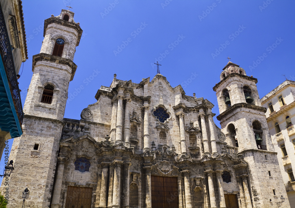 The Havana Cathedral in Cuba