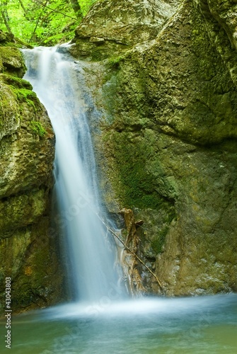 closeup waterfall