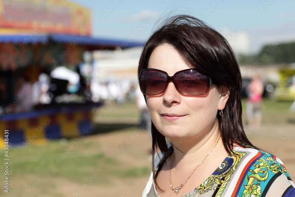 Woman with sunglasses Woman with sunglasses