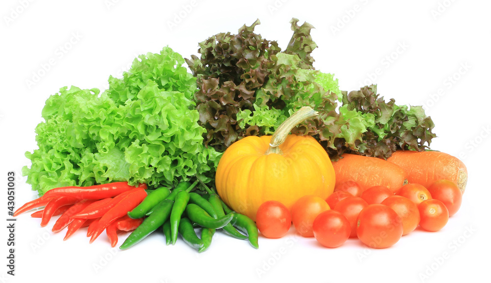fresh vegetables isolate on white background fresh vegetables isolate on white background