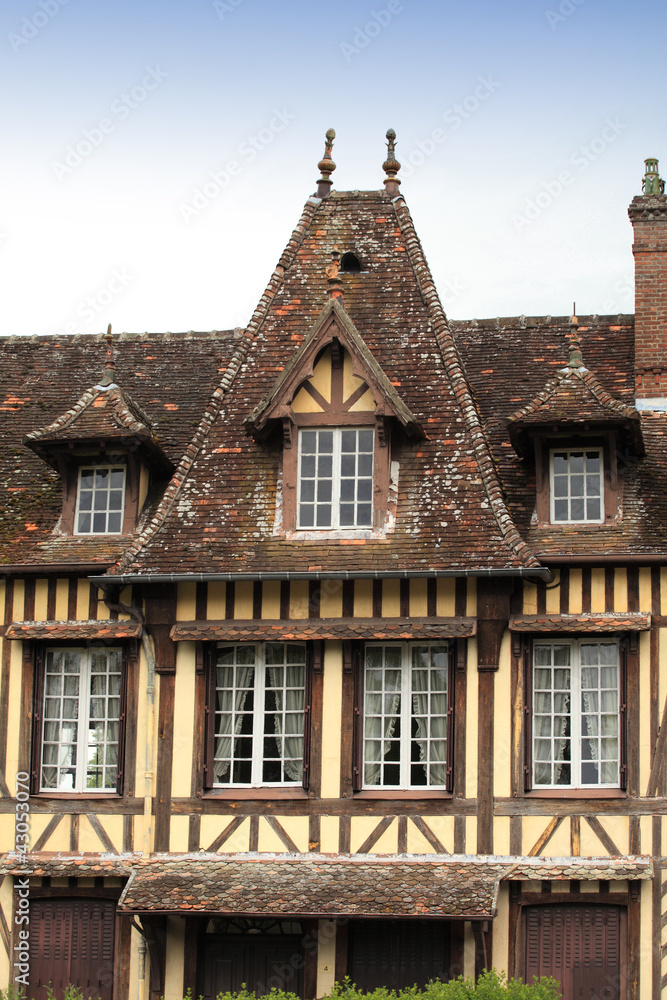 Fototapeta premium great and ancient house in Normandy France