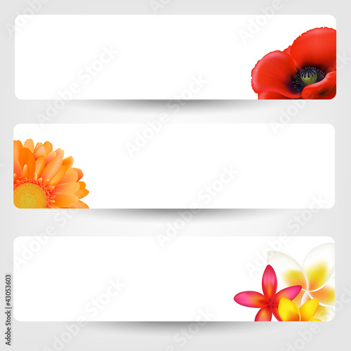 Banners With Flowers