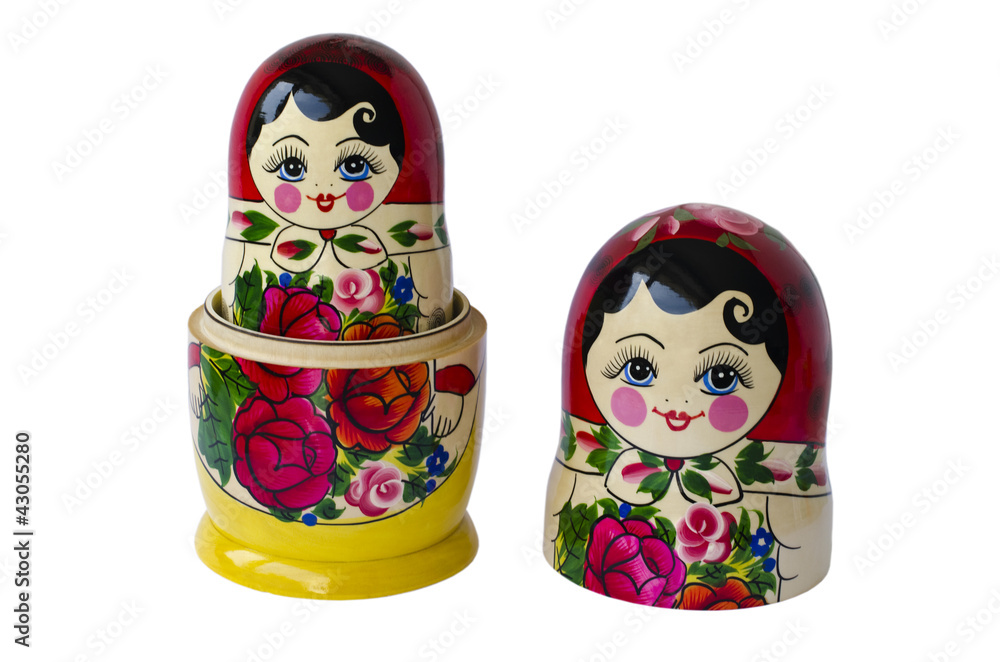 Russische Matrjoschka: Puppe in Puppe Russische Matrjoschka: Puppe in Puppe