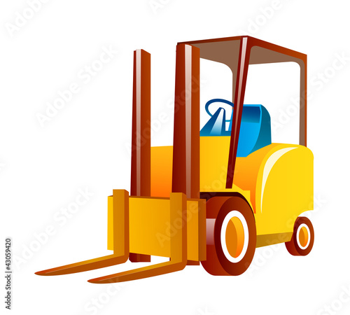 vector icon forklift