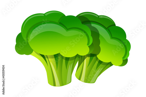 vector icon broccoli