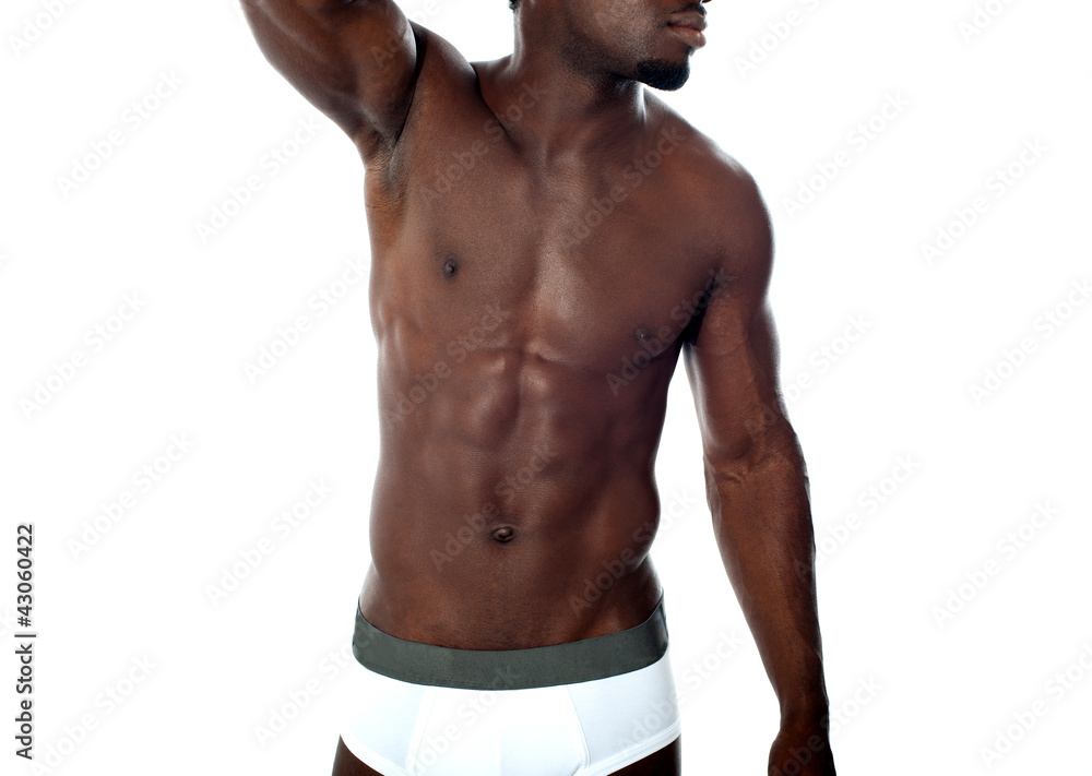 Young male underwear model Stock Photo