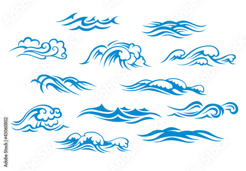Canvastavla Ocean and sea waves