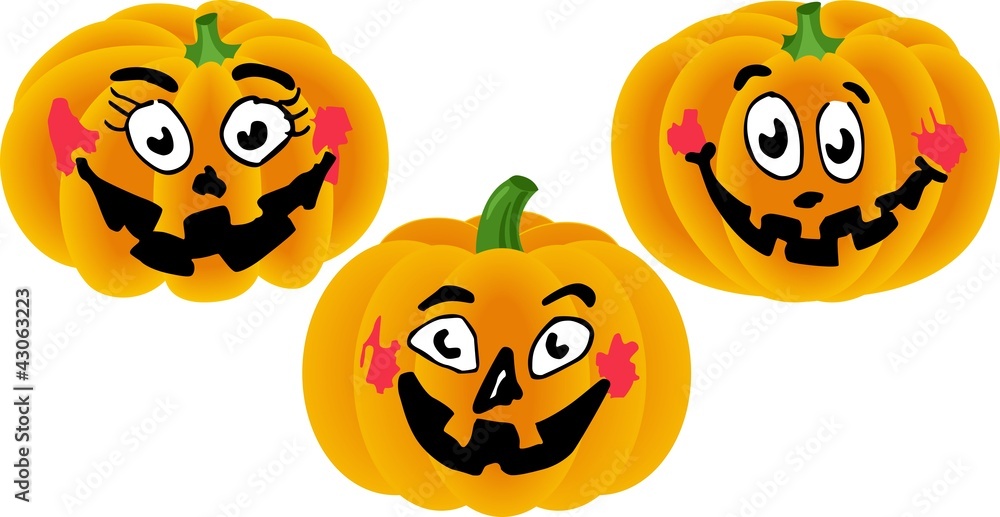Obraz premium Halloween Pumpkins