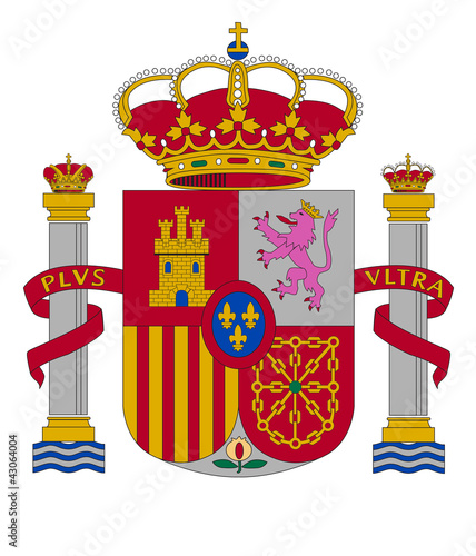coat of arms of Spain vector illustration