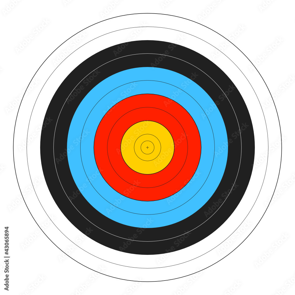 Archery Target Stock Vector Adobe Stock