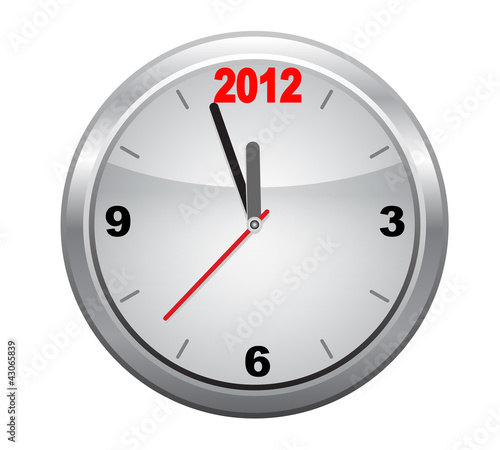 Clock to 2012 New Year