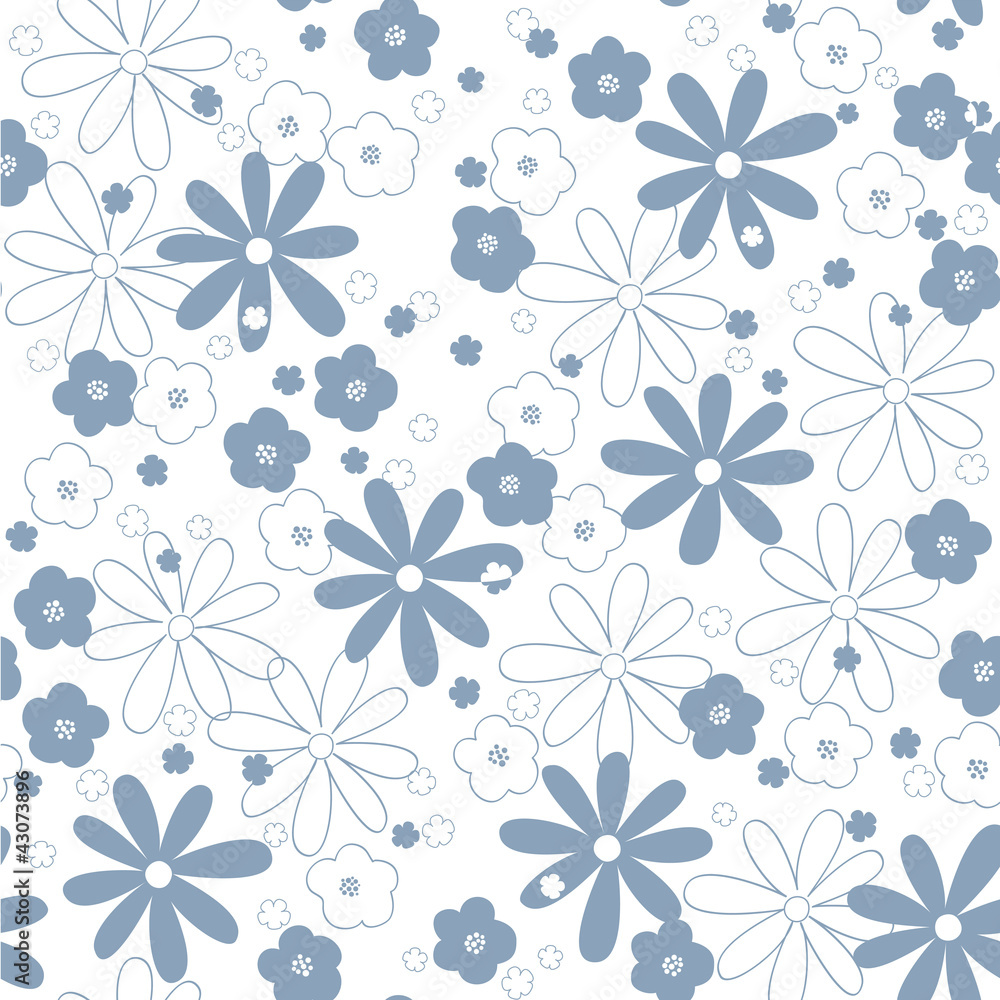 seamless abstrac floral  background