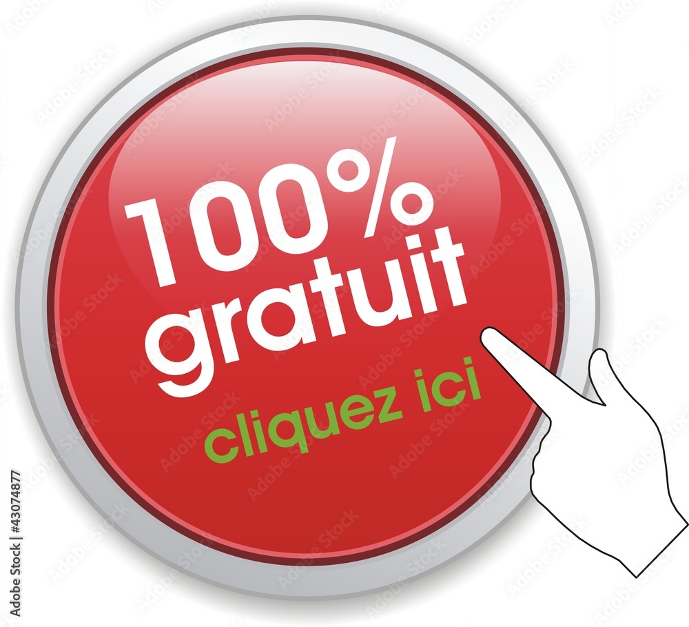 bouton 100% gratuit