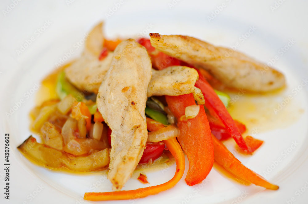 healthy diet meal with chicken and vegetables healthy diet meal with chicken and vegetables