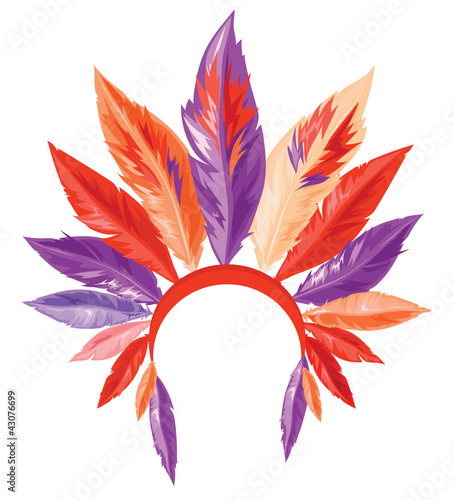 Traditional Native American headdress