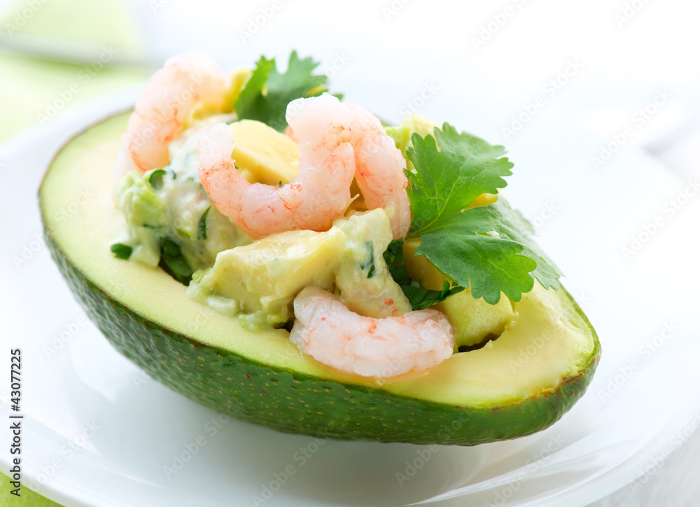 Avocado and Shrimps Salad. Appetizer Avocado and Shrimps Salad. Appetizer