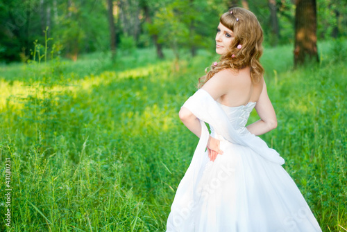 The bride in the park