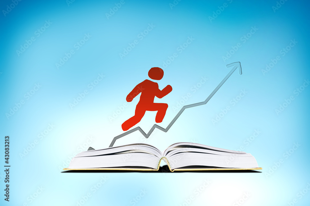 Business Graph. Pop-Up Book with Business Graph. Business Graph. Pop-Up Book with Business Graph.