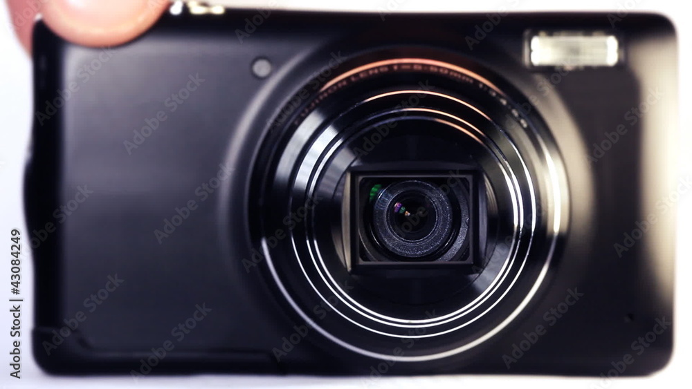 Definition camera zoom and focus front view